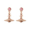 ヴィヴィアンウエストウッド VIVIENNE WESTWOOD ピアス プチオーブ レディース 62020032 G002 ピンクゴールド PINK GOLD ピンククリスタル